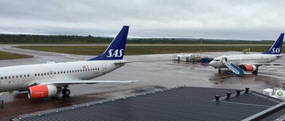Plattan vid Mora-Siljan Flygplats den 26 augusti 2016.